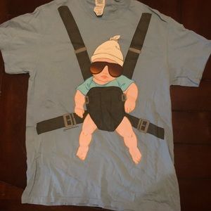 The hangover baby carrier